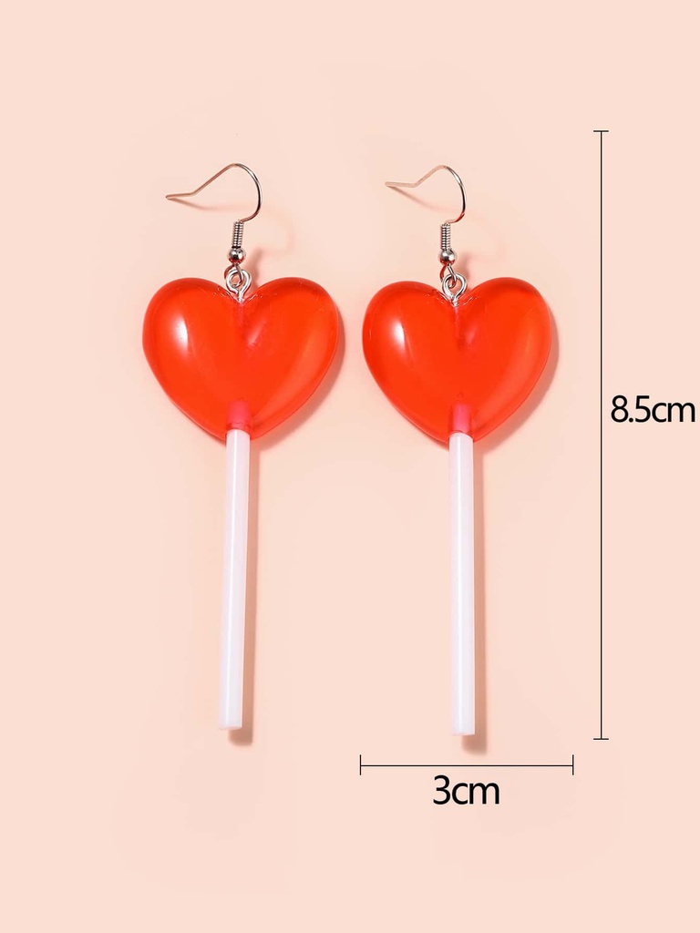 ARETES CORAZONES POPPY
