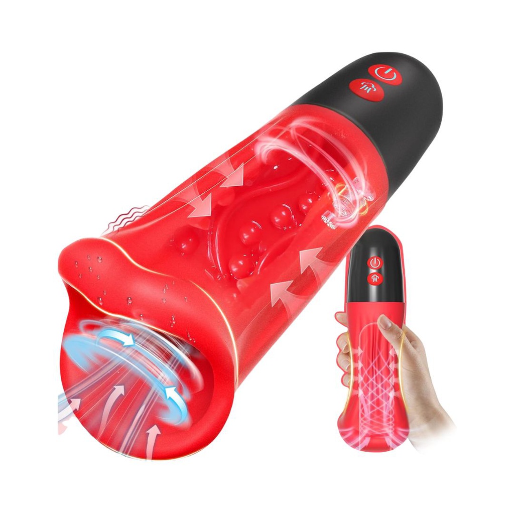 MASTURBADOR AUTOMÁTICO CON TEXTURA DE GARGANTA PROFUNDA