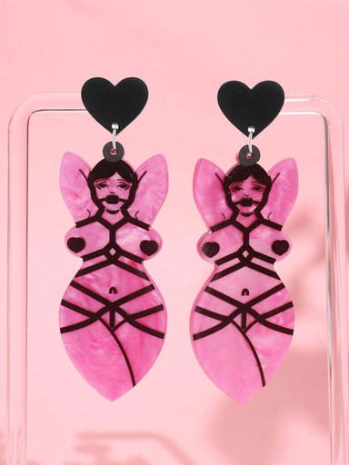 ARETES DE MUJER ATADA
