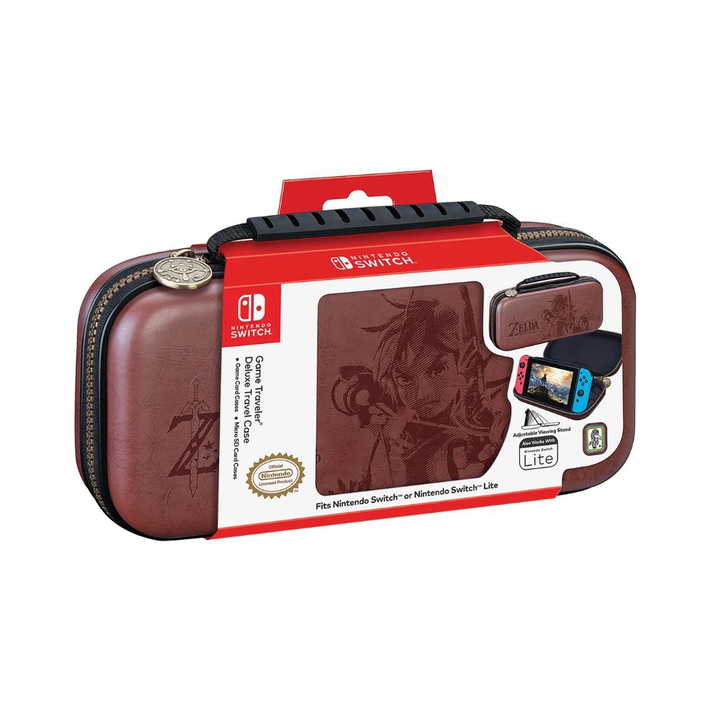 ESTUCHE DELUXE PARA NINTENDO SWITCH ZELDA LINK BROWN