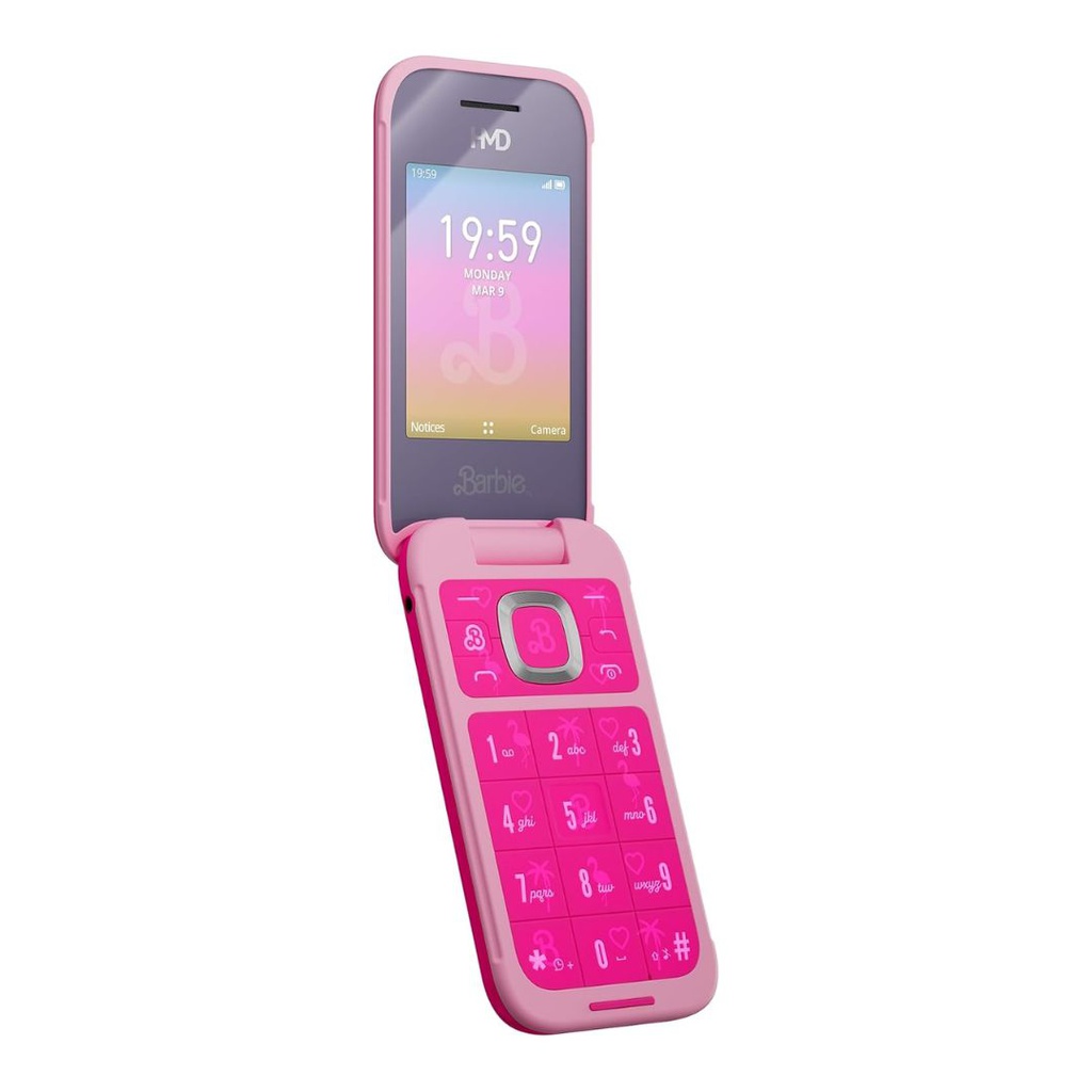 CELULAR HMD BARBIE FLIP EDICION ESPECIAL TECLADO + FLEX