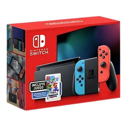 CONSOLA NINTENDO SWITCH 1 V2 + SUPER MARIO WONDER BUNDLE
