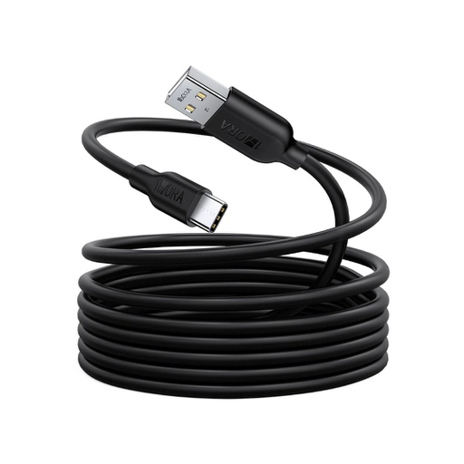 CABLE 1HORA USB-A A USB-C DE PVC 2M