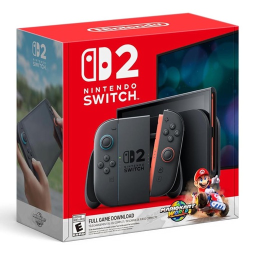 NINTENDO SWITCH 2 + MARIO KARD BUNBLE ADAPTADOR AMERICANO